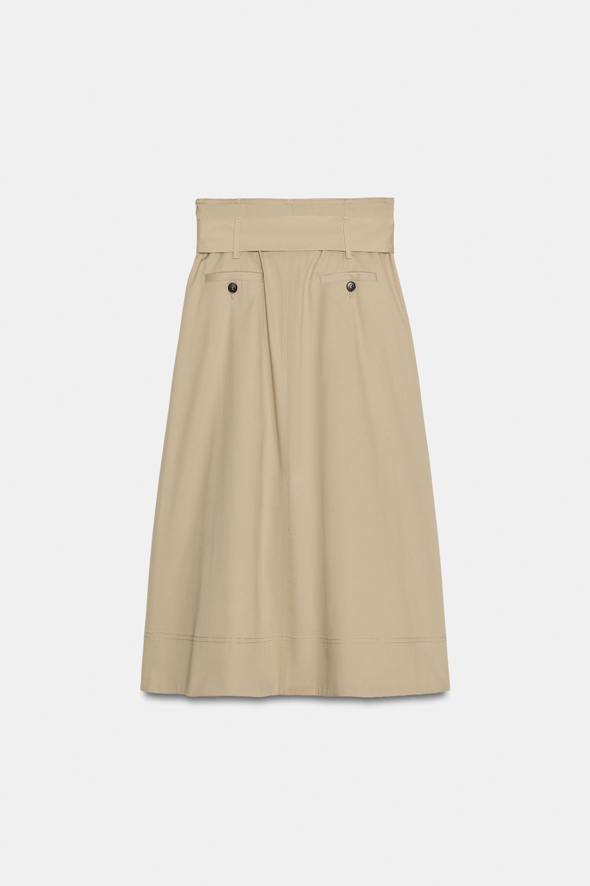 JUPE MI-LONGUE AVEC CEINTURE ZW COLLECTION